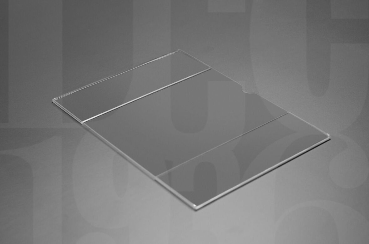 Porta lamina de acrilico
