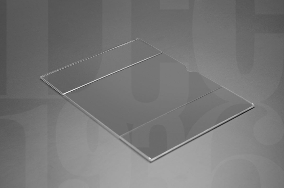 Porta lamina de acrilico