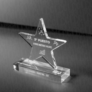 Premios de acrílico