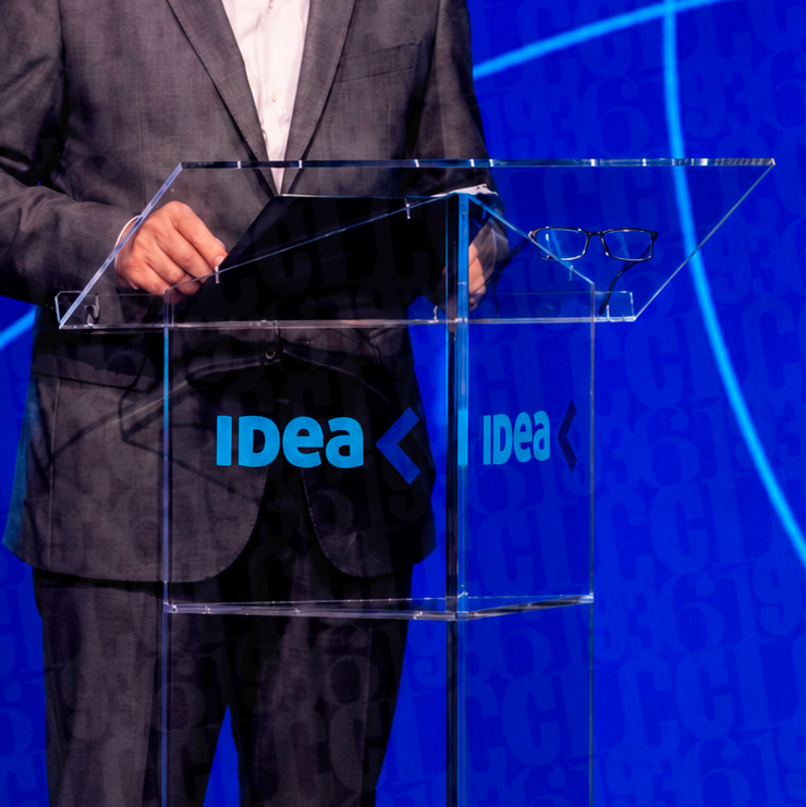 Atril de acrílico para IDEA